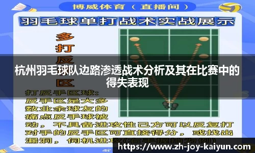 杭州羽毛球队边路渗透战术分析及其在比赛中的得失表现